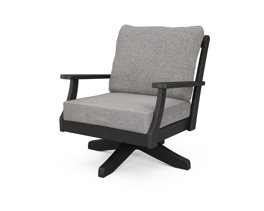 Polywood Braxton Deep Seating Swivel Chair