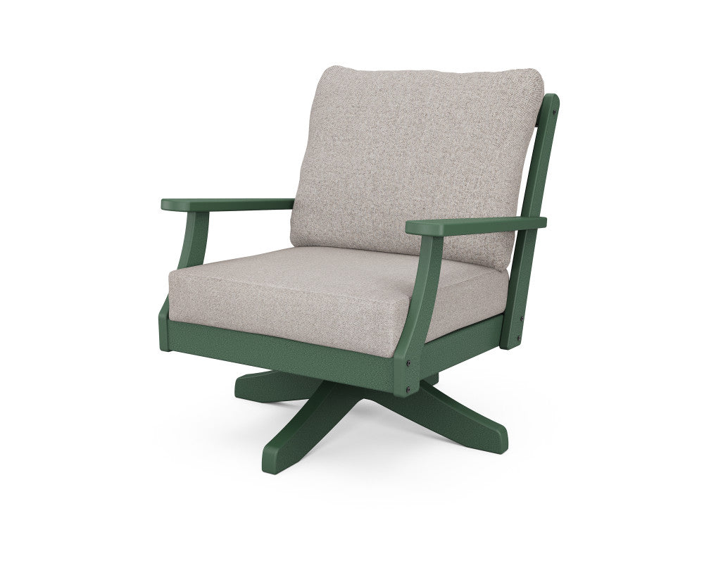 Polywood Braxton Deep Seating Swivel Chair