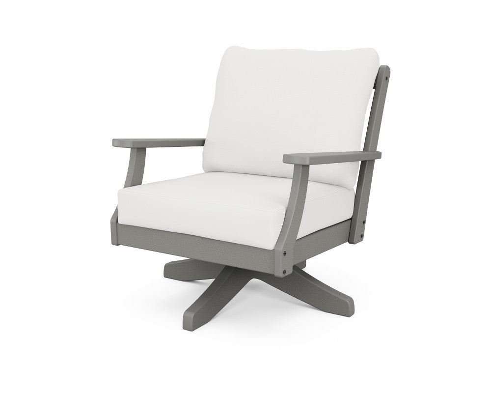 Polywood Braxton Deep Seating Swivel Chair