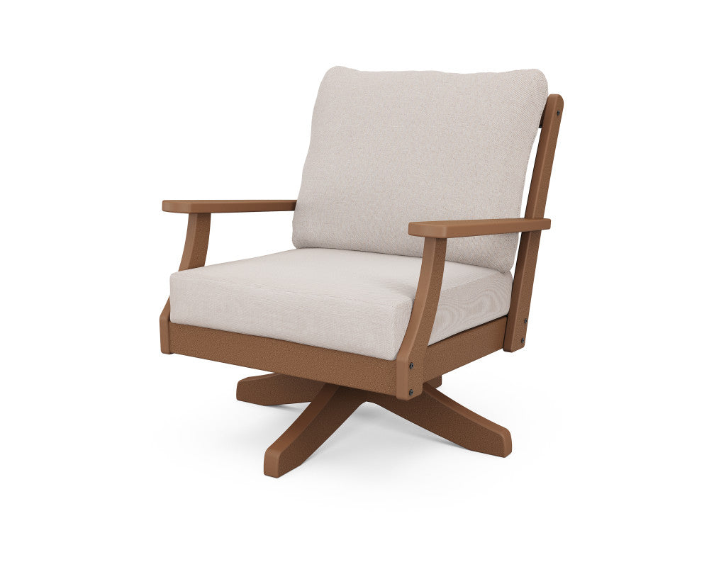 Polywood Braxton Deep Seating Swivel Chair