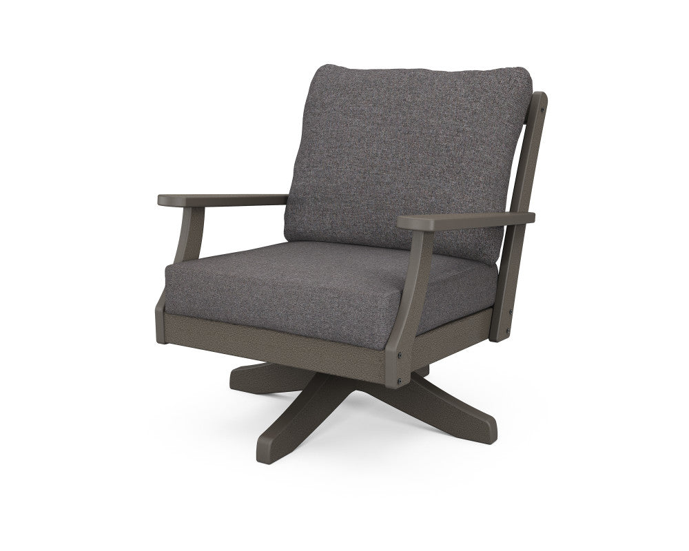 Polywood Braxton Deep Seating Swivel Chair