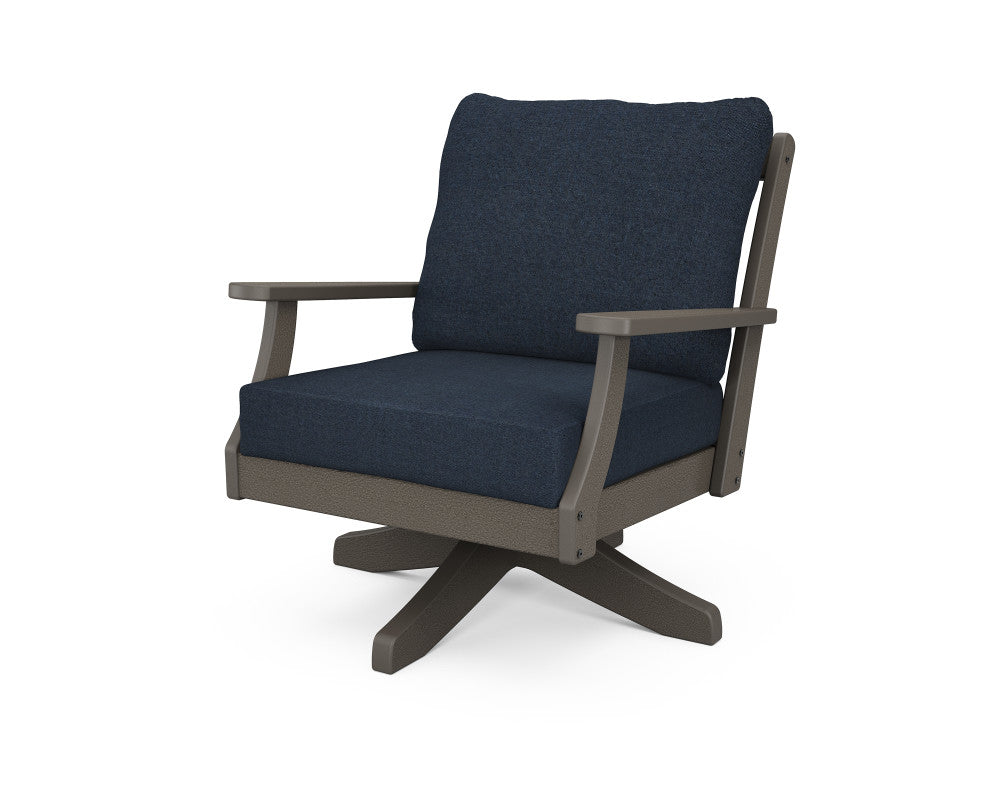 Polywood Braxton Deep Seating Swivel Chair