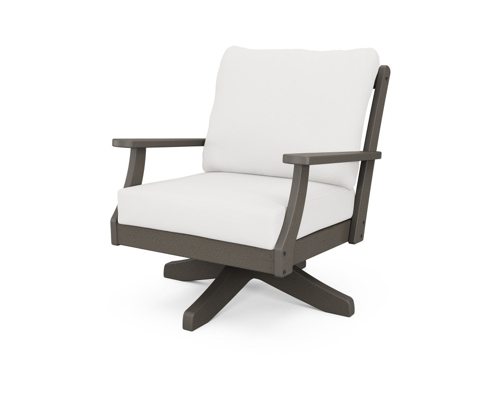 Polywood Braxton Deep Seating Swivel Chair