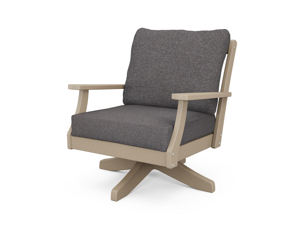 Polywood Braxton Deep Seating Swivel Chair