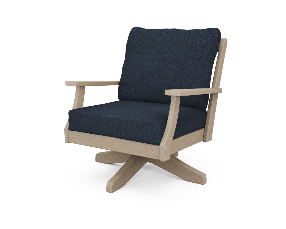 Polywood Braxton Deep Seating Swivel Chair
