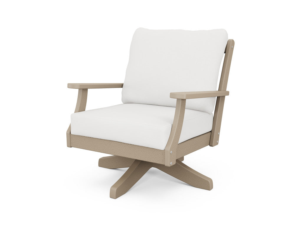 Polywood Braxton Deep Seating Swivel Chair