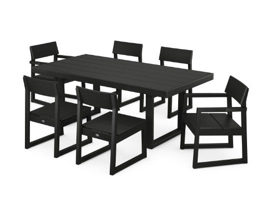 Edge 7 pc Dining Set - Black
