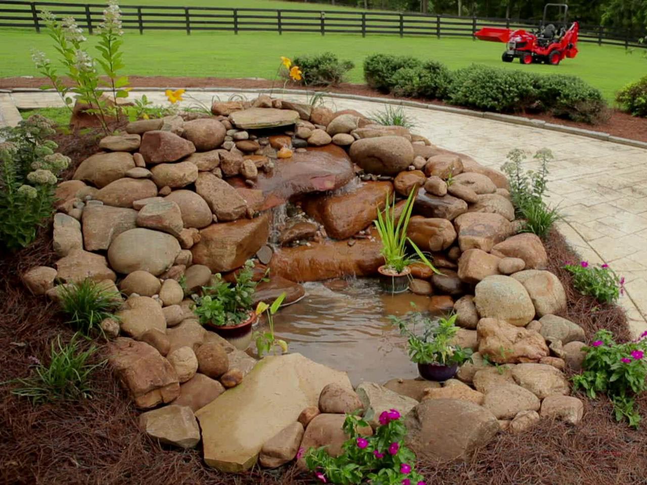 Building a Garden Pond with Waterfall