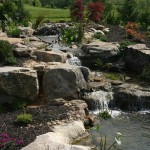 Garden Pond Waterfall Construction