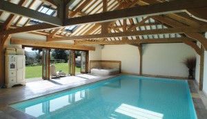 luxury cottage with indoor pool