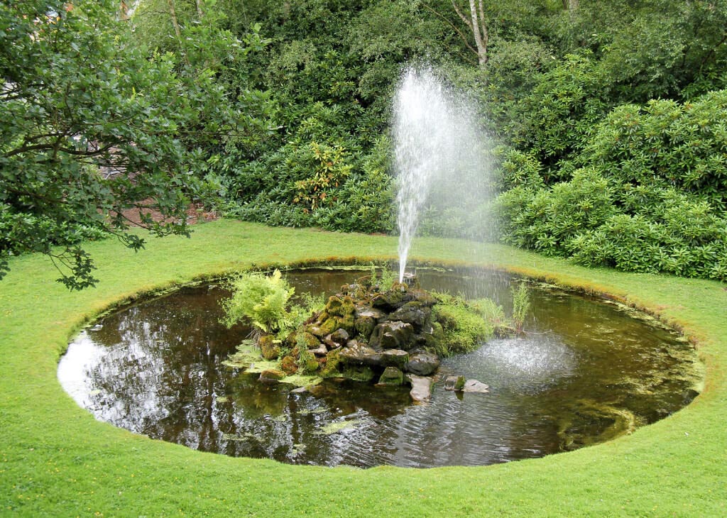 Garden Fountain with Pond