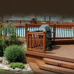 Above Ground Swimming Pool with Deck