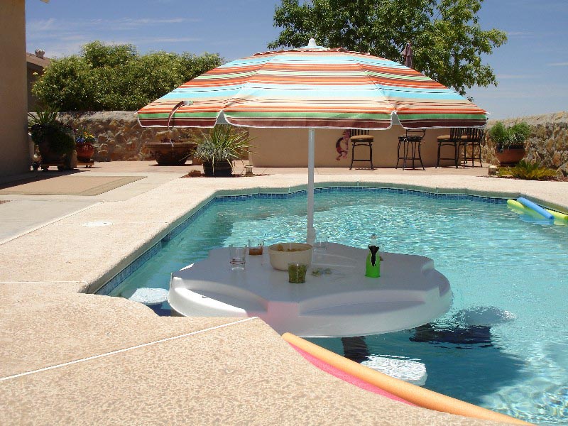 Aquapub Floating Pool Bar Backyard Design Ideas