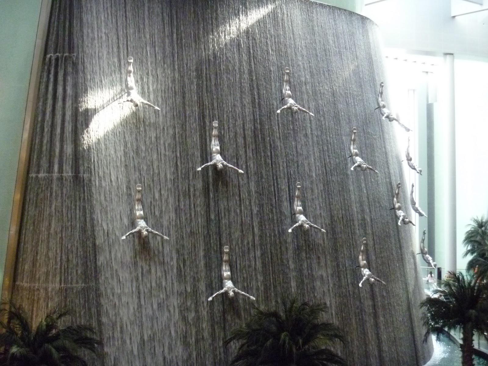 waterfall wall fountain indoor