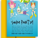 Pool Birthday Party Invitation