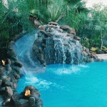 Pools with Waterfalls and Slides
