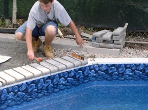 Swimming Pool Coping Replacement
