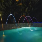 Swimming Pool Fountains and Lights